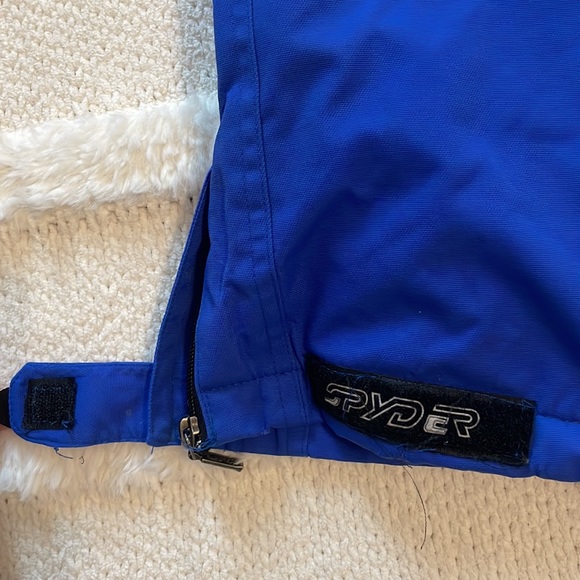 Spyder snow pants snowboard ski blue removable suspenders insulated boy size XXL - Picture 11 of 16